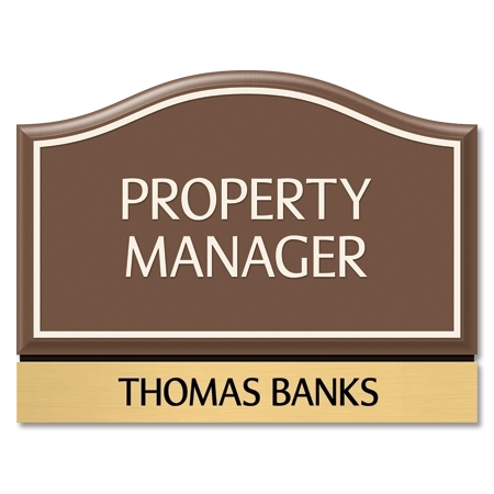 Employee Nameplates | Santera® HT | MultiHousingSigns.com